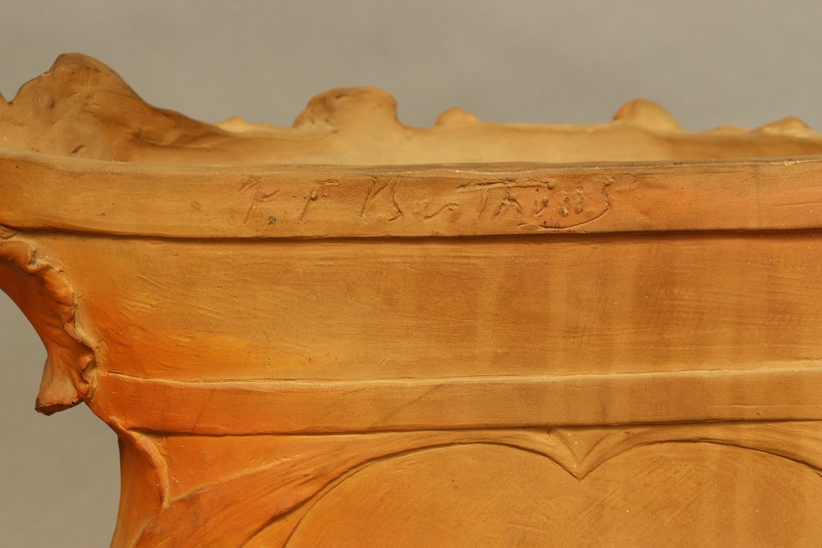Muse, vase en terre cuite par Paul François Berthoud-photo-3