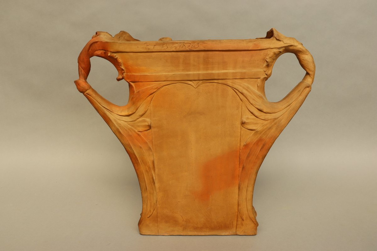 Muse, vase en terre cuite par Paul François Berthoud-photo-4