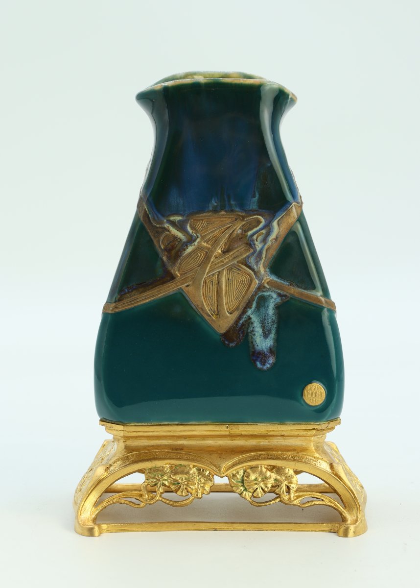 Vase By Alphonse Lamarre And Paul Louchet-photo-3