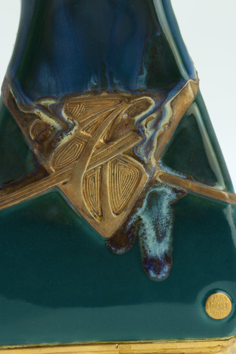 Vase By Alphonse Lamarre And Paul Louchet-photo-4