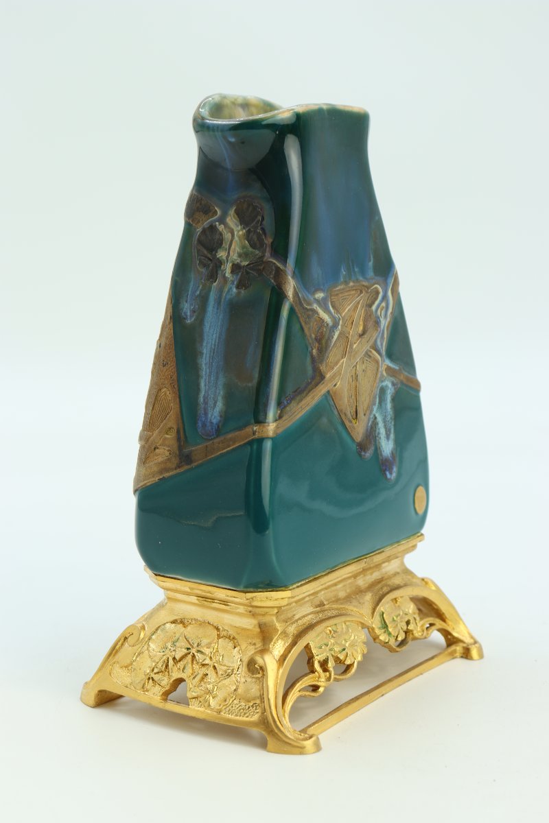 Vase By Alphonse Lamarre And Paul Louchet-photo-2