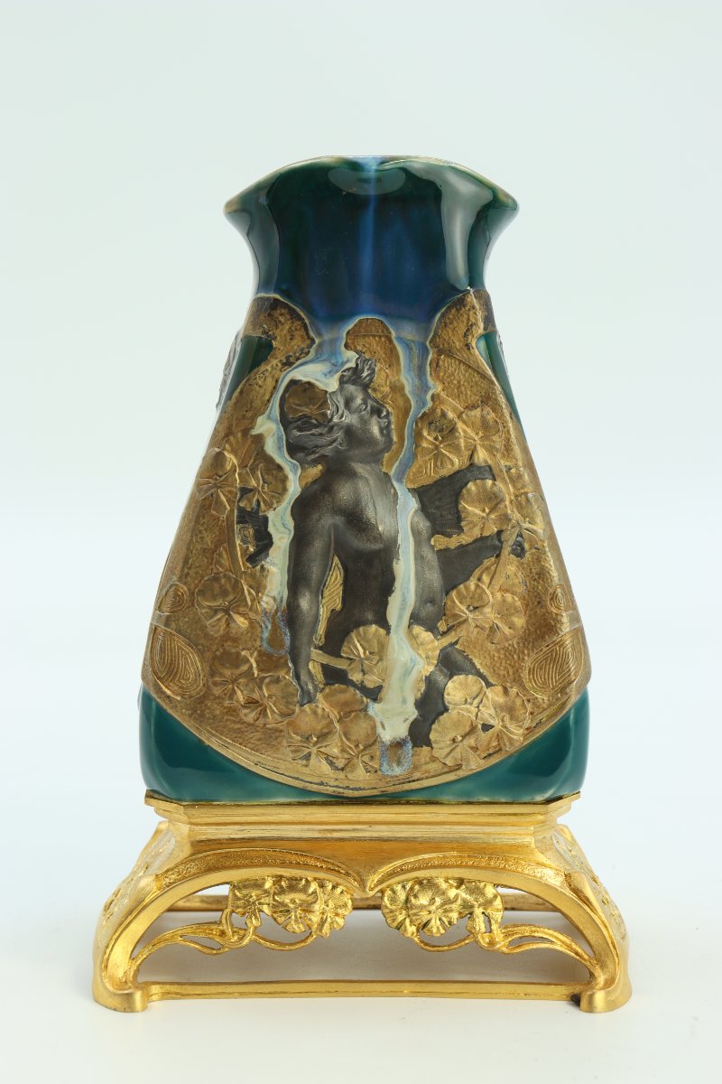 Vase By Alphonse Lamarre And Paul Louchet