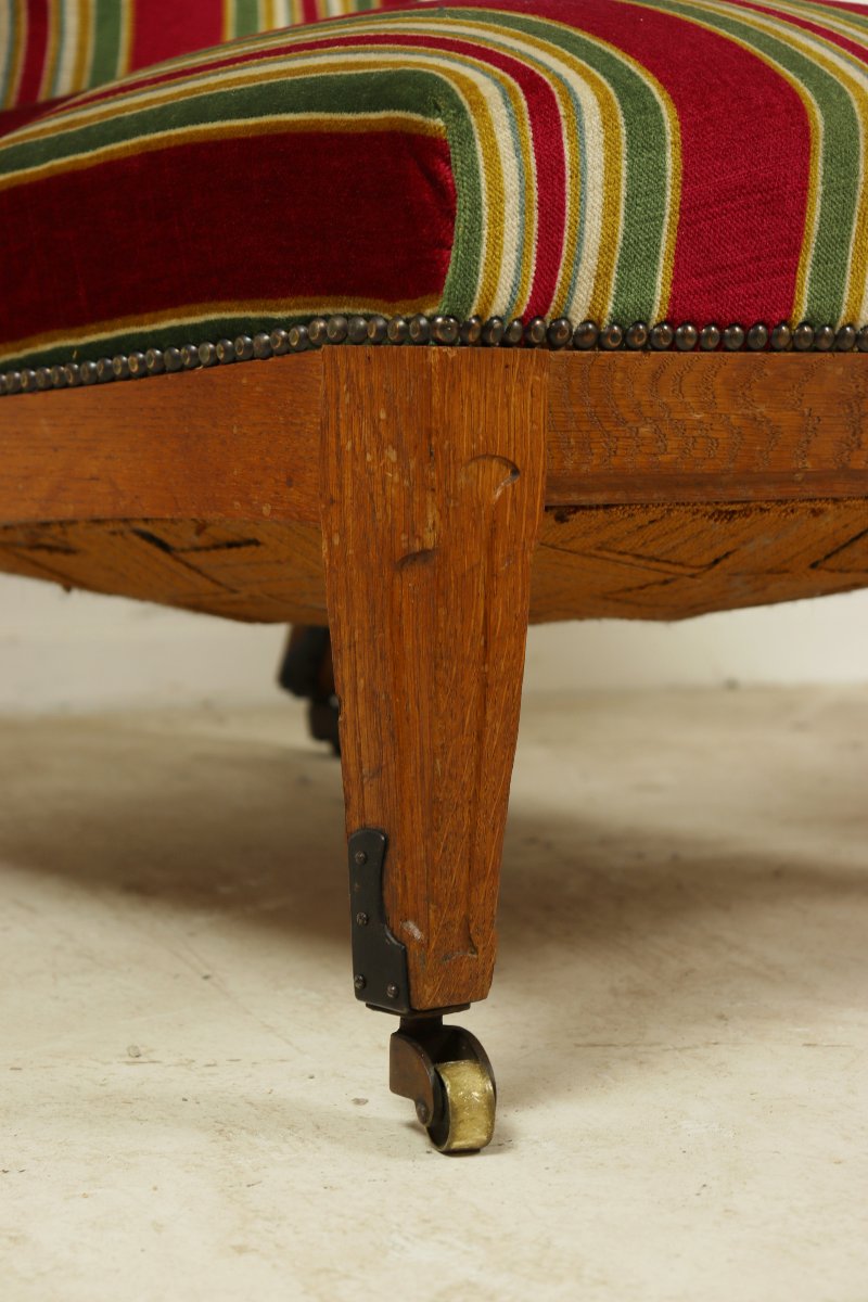 Paire de fauteuils par Gustave Serrurier-Bovy-photo-3