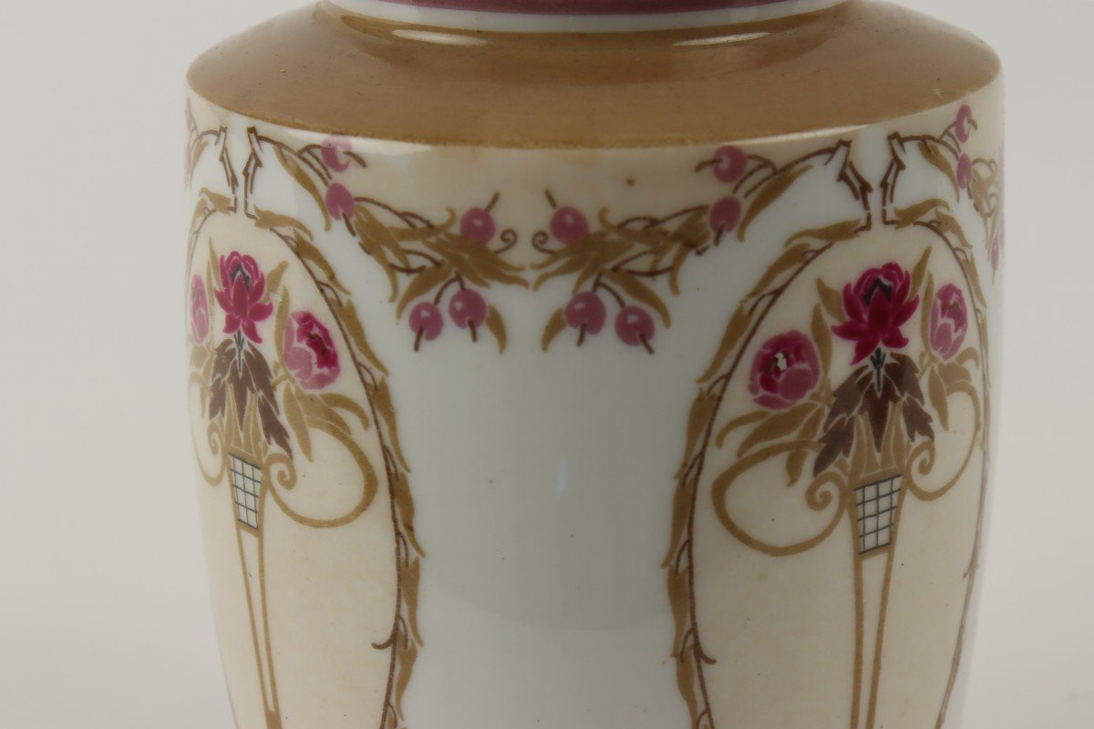 Vase En Porcelaine Par Georges De Feure-photo-2