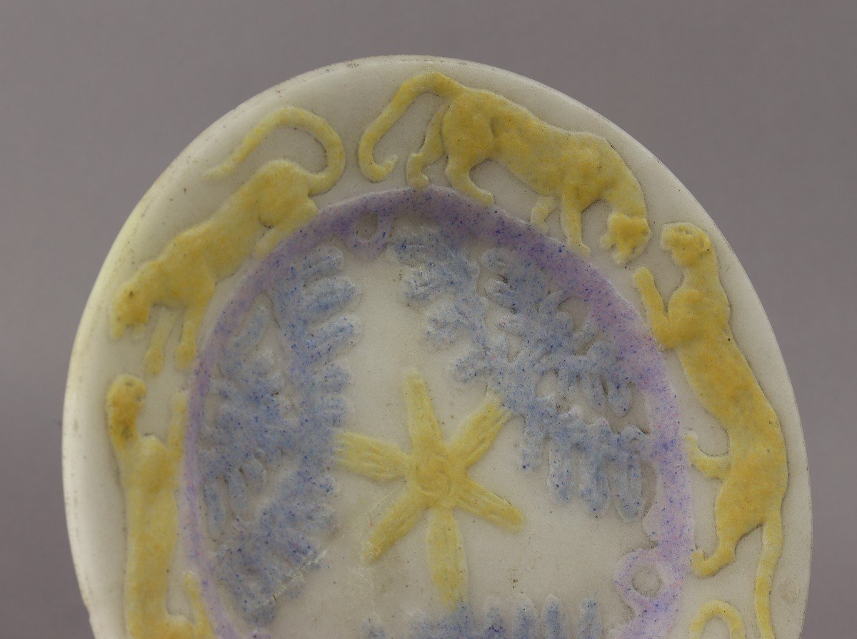 Plate With Lionesses By Jean Cros-photo-1