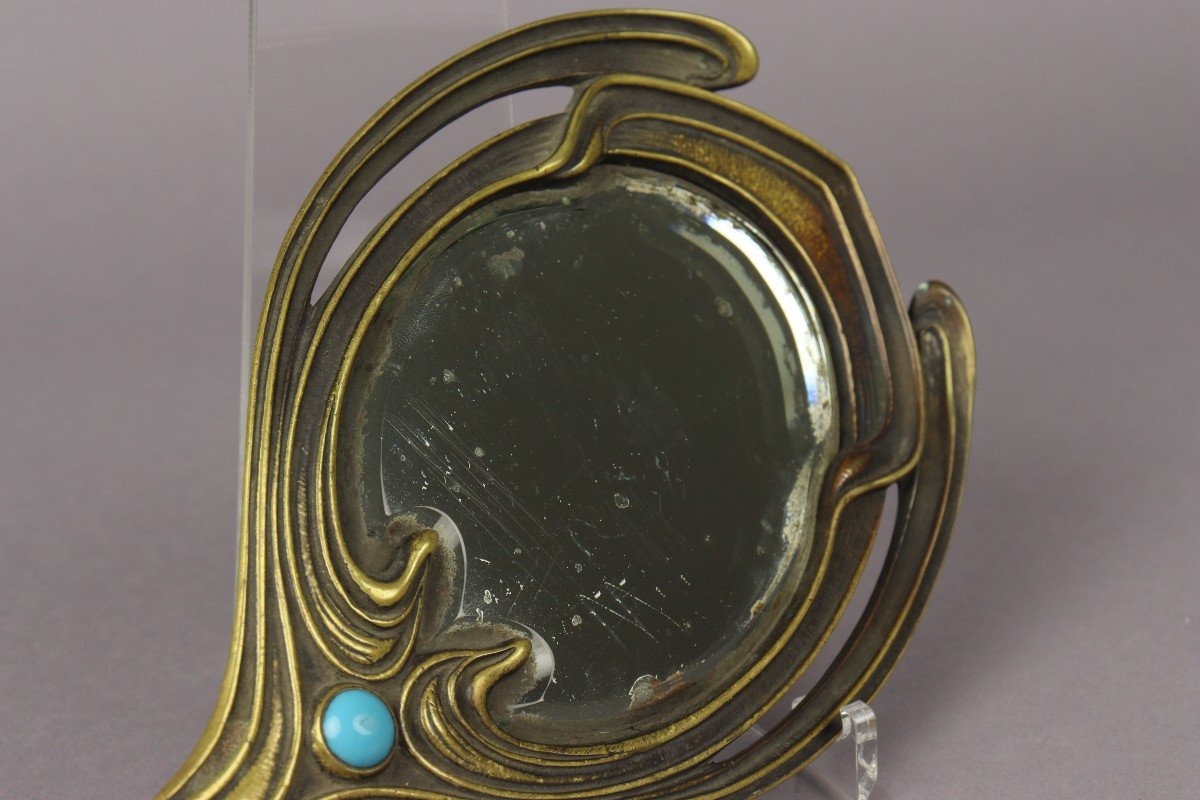 Hand Mirror, Attributed To Paul Follot-photo-1