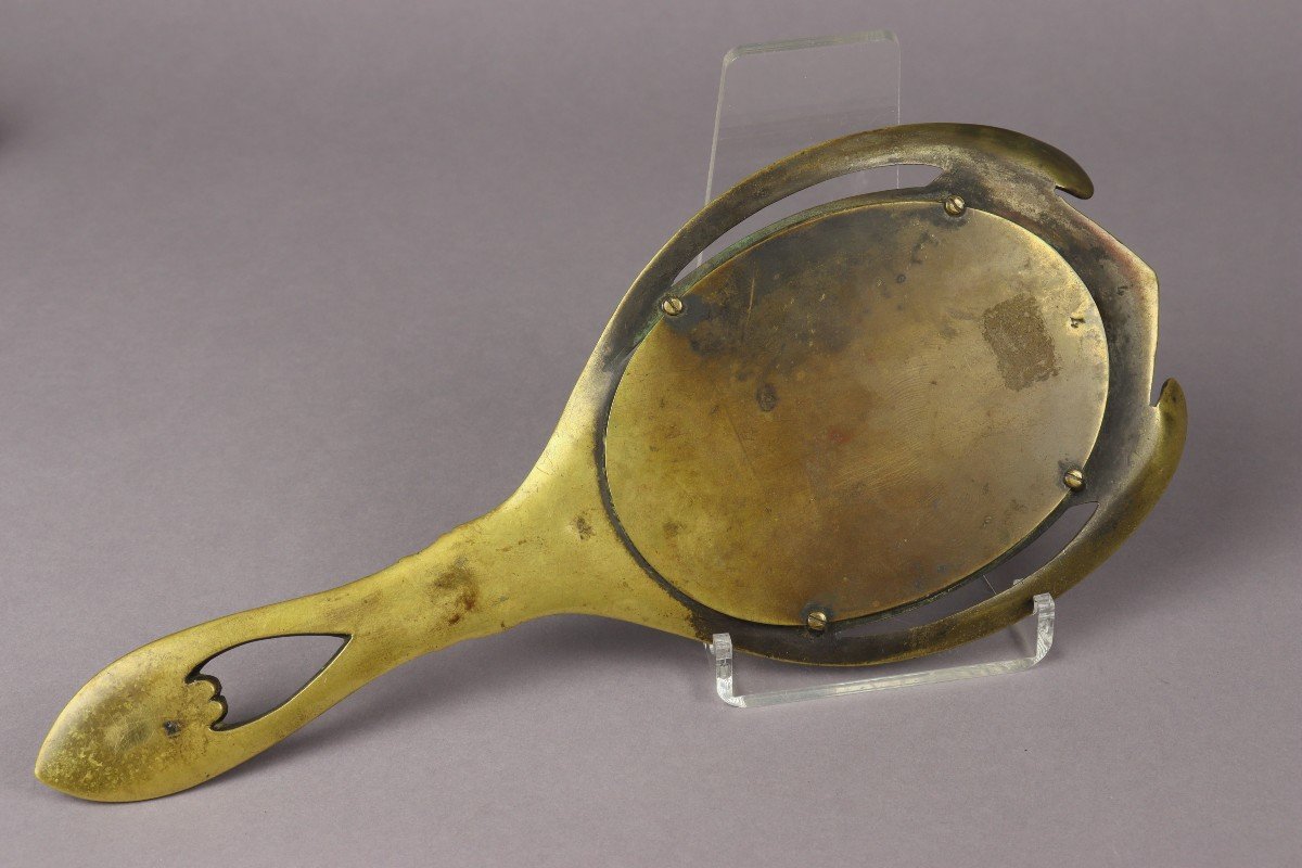 Hand Mirror, Attributed To Paul Follot-photo-2