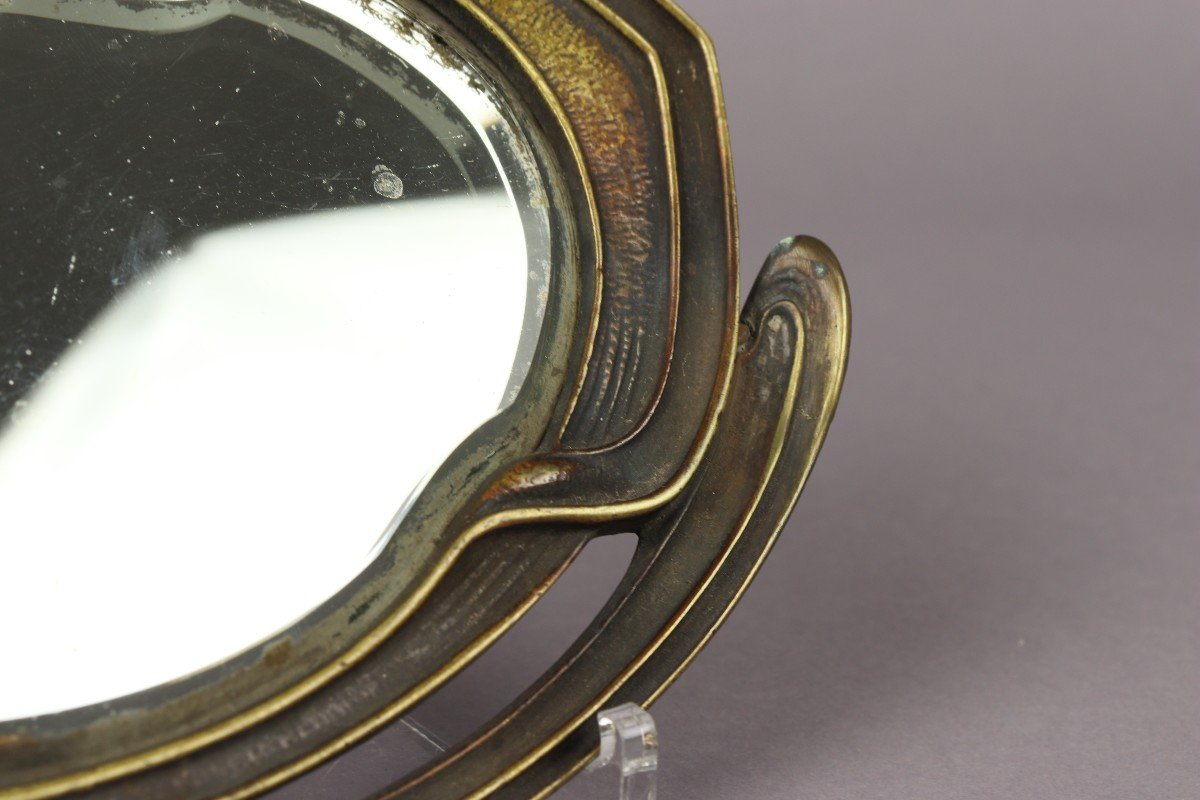 Hand Mirror, Attributed To Paul Follot-photo-5