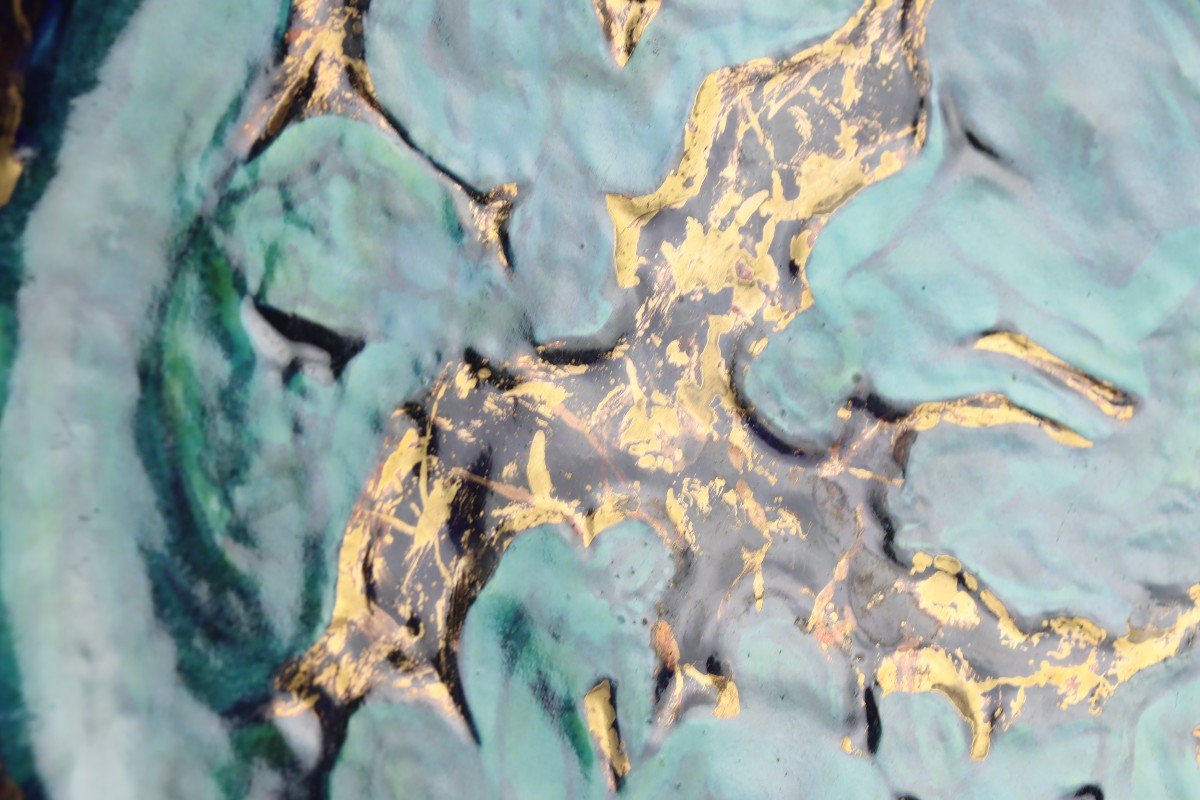 Dish With Tritons And Nereides By Jean Mayodon-photo-2