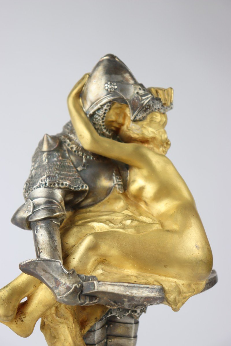 Celuy Quy Fut Pris, Sculpture En Bronze Par François André Clémencin-photo-2