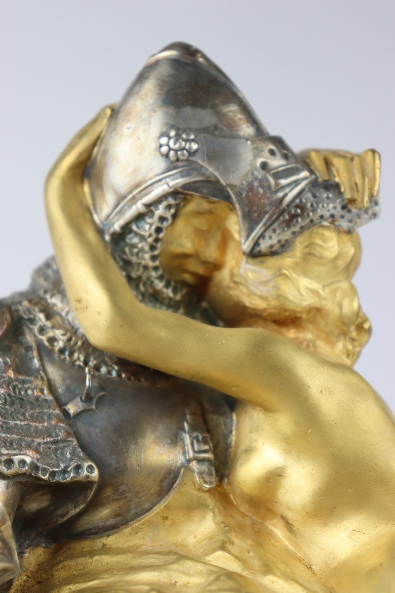 Celuy Quy Fut Pris, Sculpture En Bronze Par François André Clémencin-photo-3