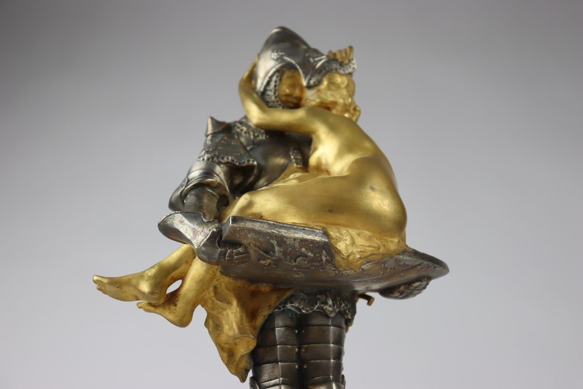 Celuy Quy Fut Pris, Sculpture En Bronze Par François André Clémencin-photo-4