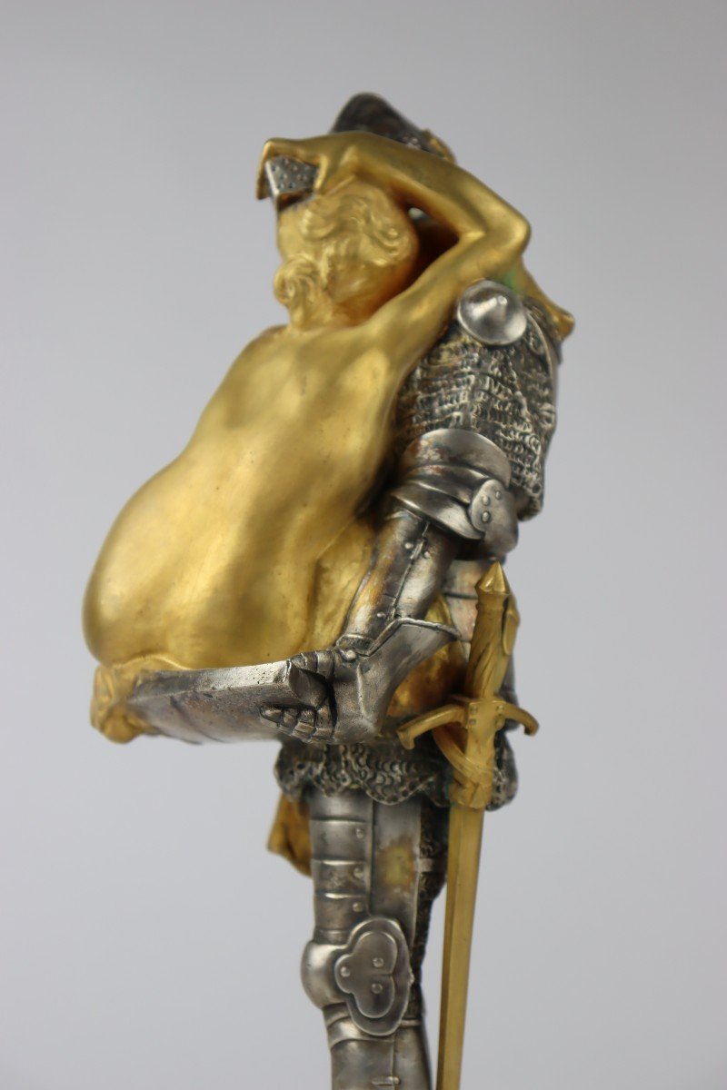 Celuy Quy Fut Pris, Sculpture En Bronze Par François André Clémencin-photo-1