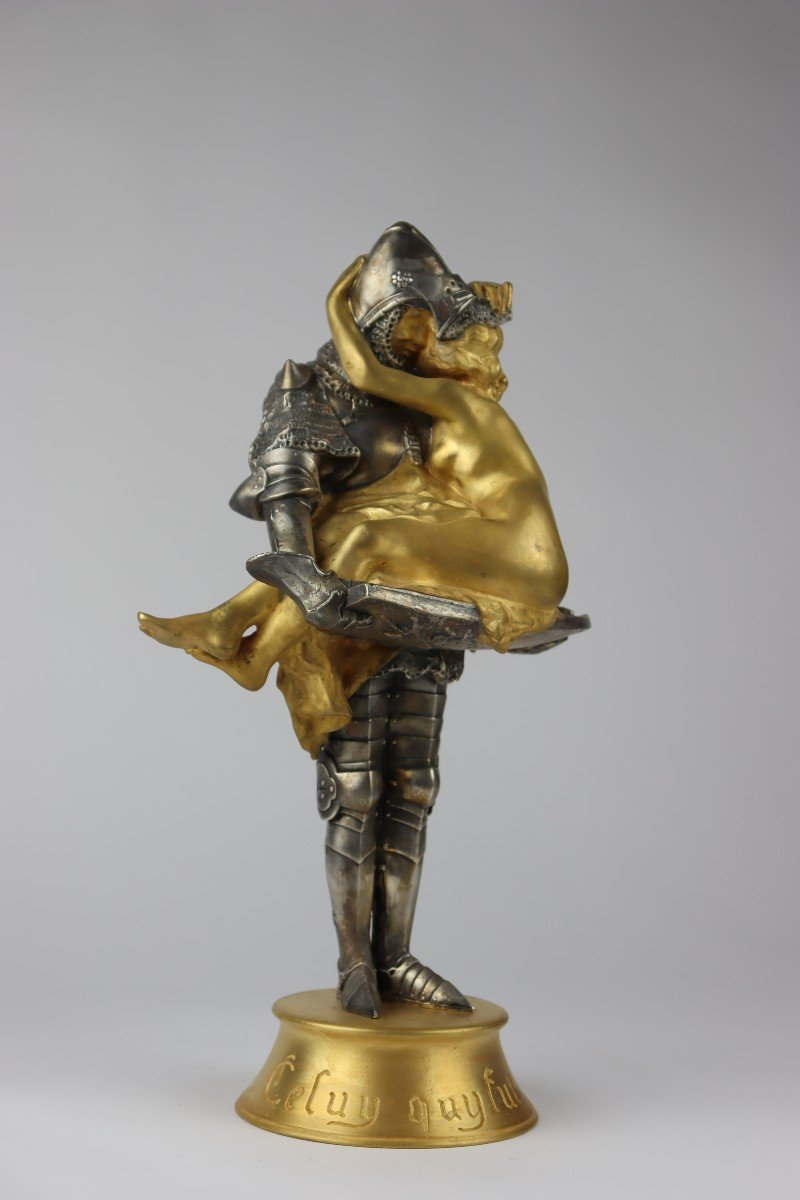 Celuy Quy Fut Pris, Sculpture En Bronze Par François André Clémencin