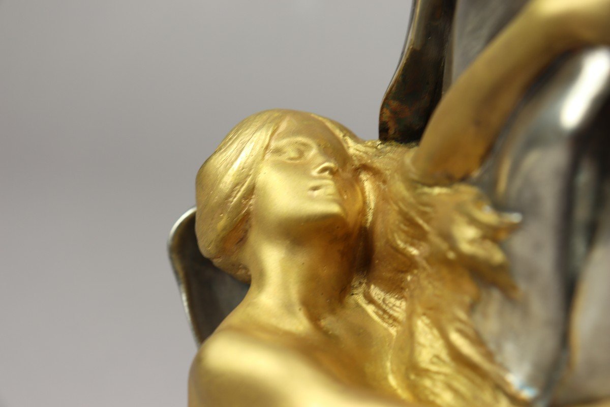 Femme Au Nénuphar Par Maurice Bouval-photo-6