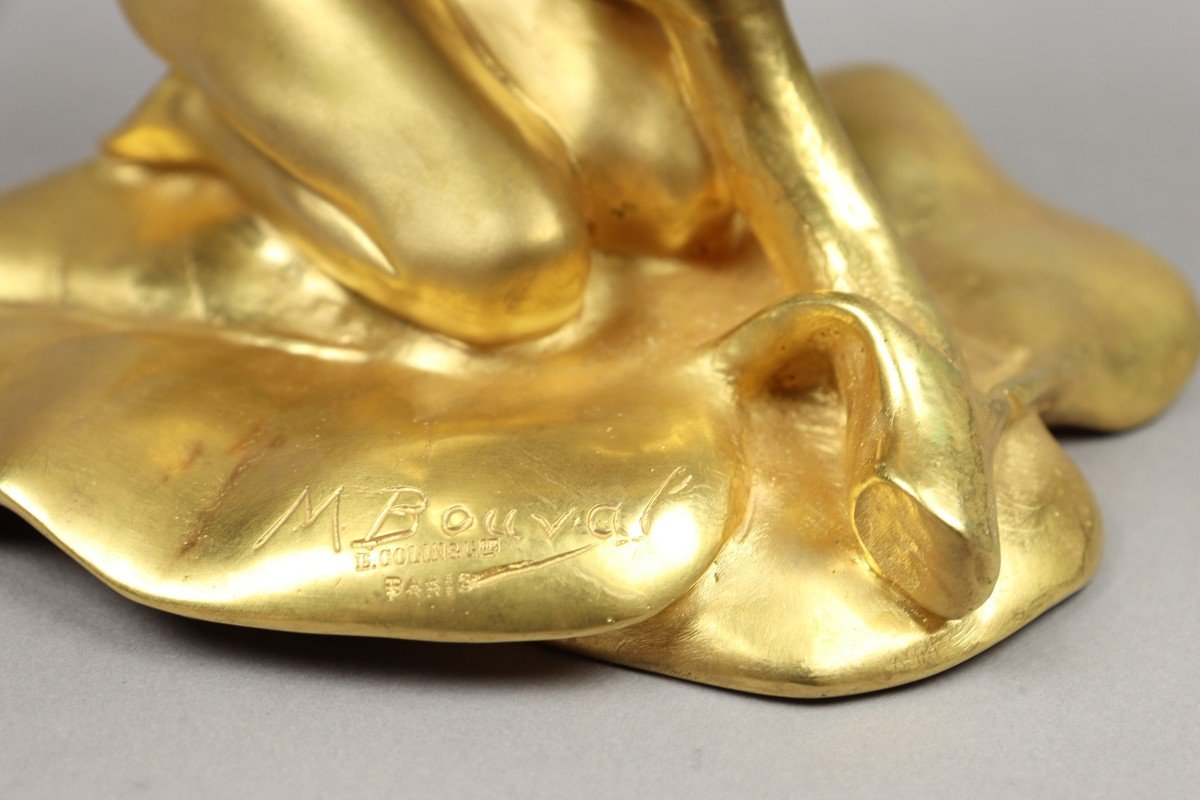 Femme Au Nénuphar Par Maurice Bouval-photo-7