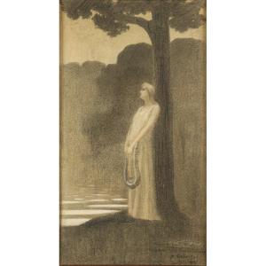 Muse Du Soir Par Alphonse Osbert