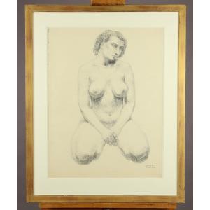 Nu agenouillé par Joseph Rivière