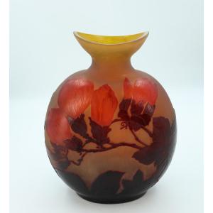 Gallé Magnolia Vase