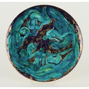 Dish With Tritons And Nereides By Jean Mayodon