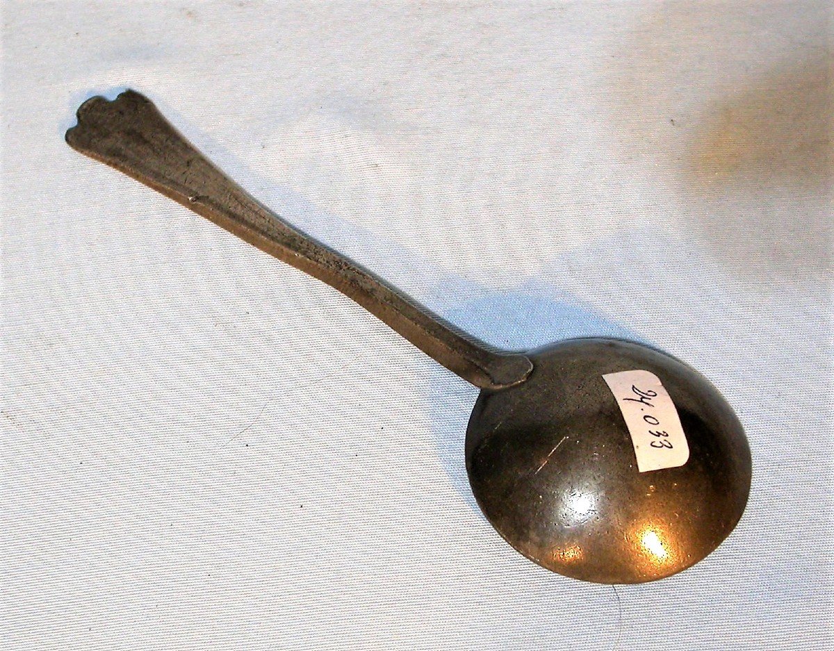 Pewter Spoon - Rotterdam (?), End Of The 18th Century-photo-3