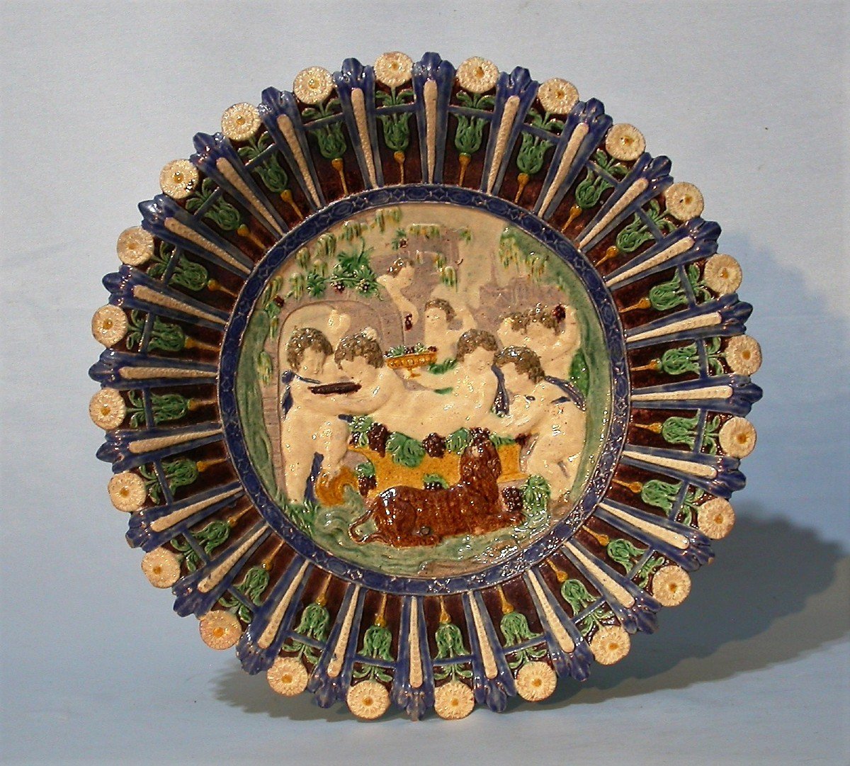 TERRE VERNISSEE DE LA SUITE DE PALISSY - LE-PRE-D'AUGE, VERS 1600
