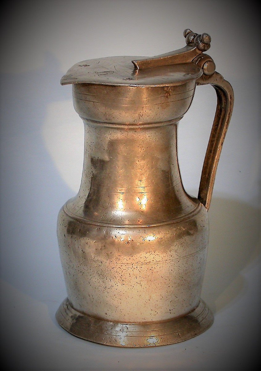 Pewter Wine Pitcher - Nimes, Circa 1700-photo-6