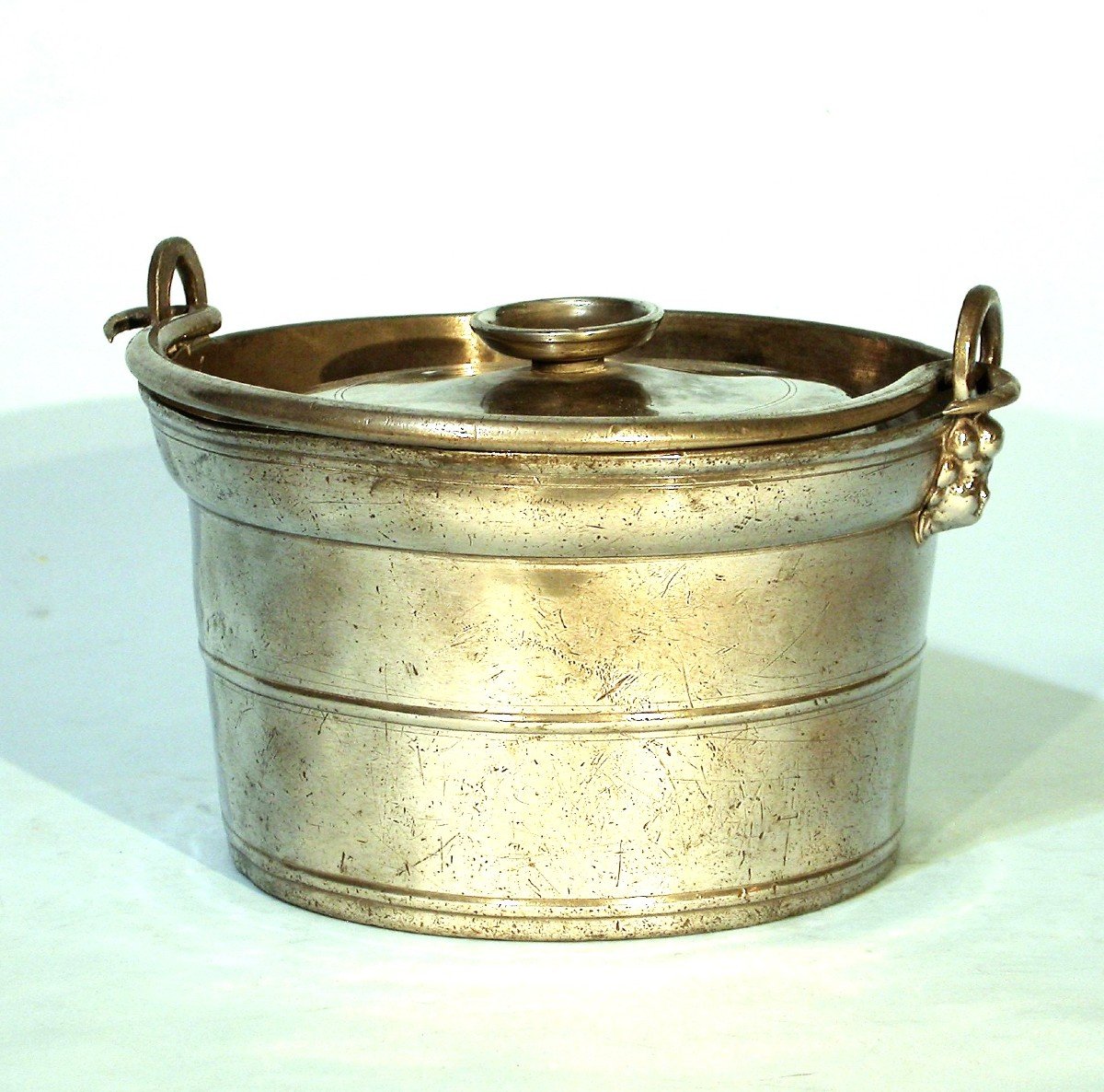 Pewter Dinner Holder - Clamecy (burgundy), Mid 19th Century-photo-1