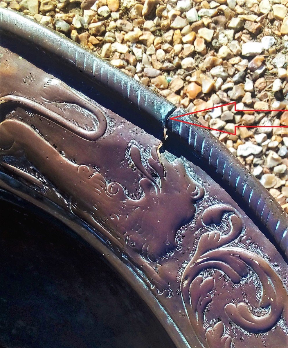 Large Copper Basin - Italy (?), 18th Century-photo-4