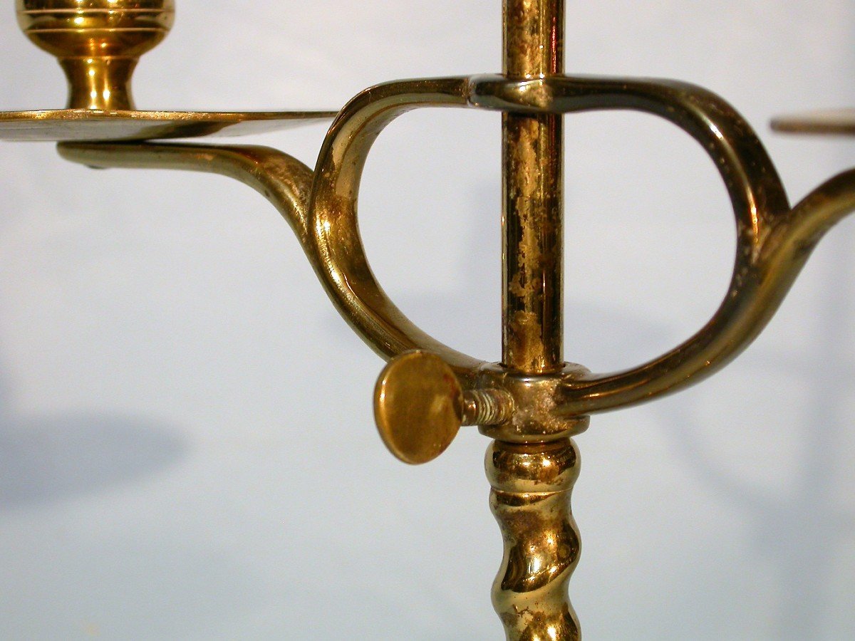 Rare Brass Torch - South Germany (?), 17th Century-photo-2