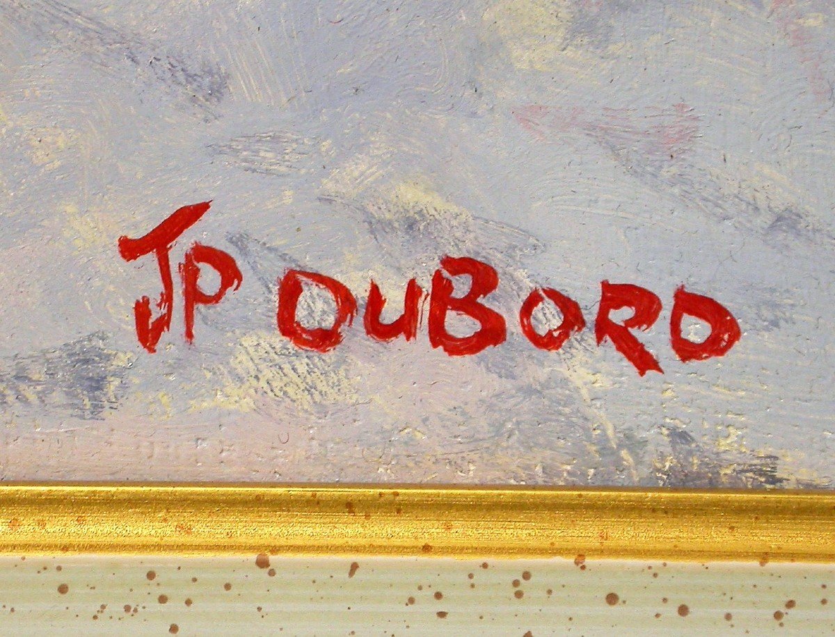 Painting - Oil On Canvas Post-impressionist - Jp Dubord - Rouen-photo-4