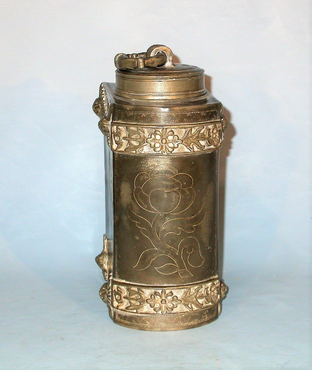 RARE GOURDE EN ETAIN  - NUREMBERG, DEBUT XVII ème s-photo-4