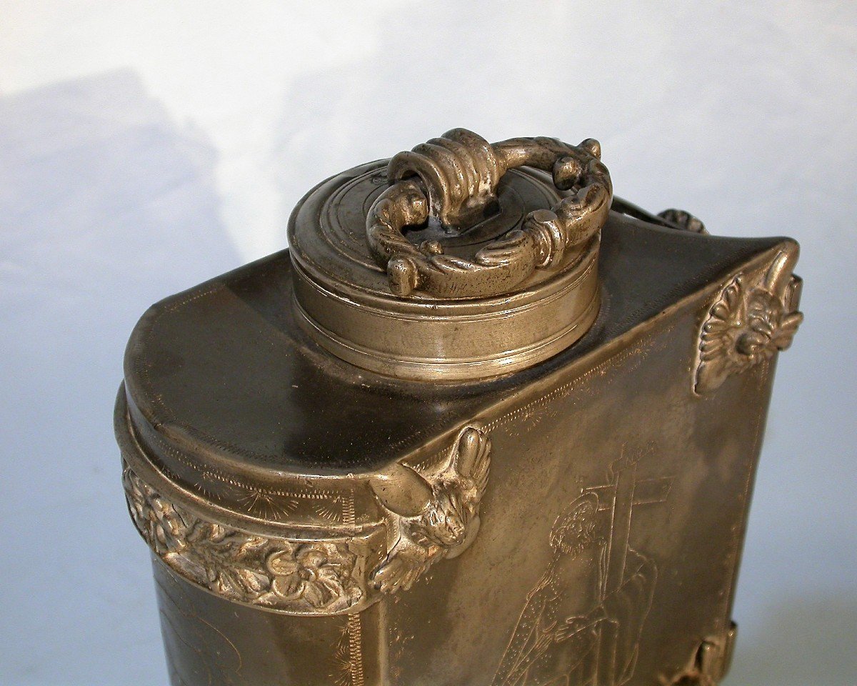 RARE GOURDE EN ETAIN  - NUREMBERG, DEBUT XVII ème s-photo-2