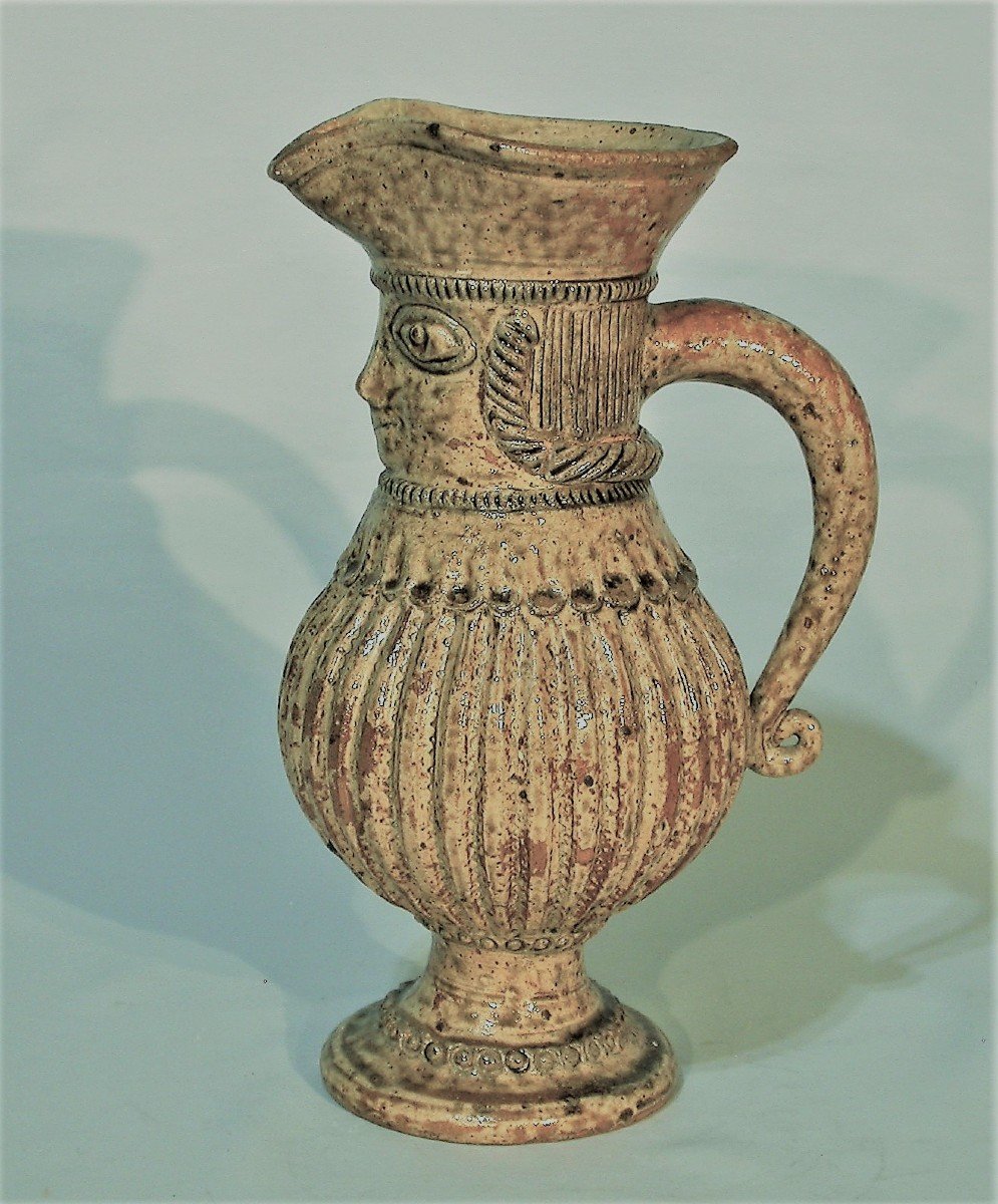 Pitcher In Gres De La Borne, 20th Century