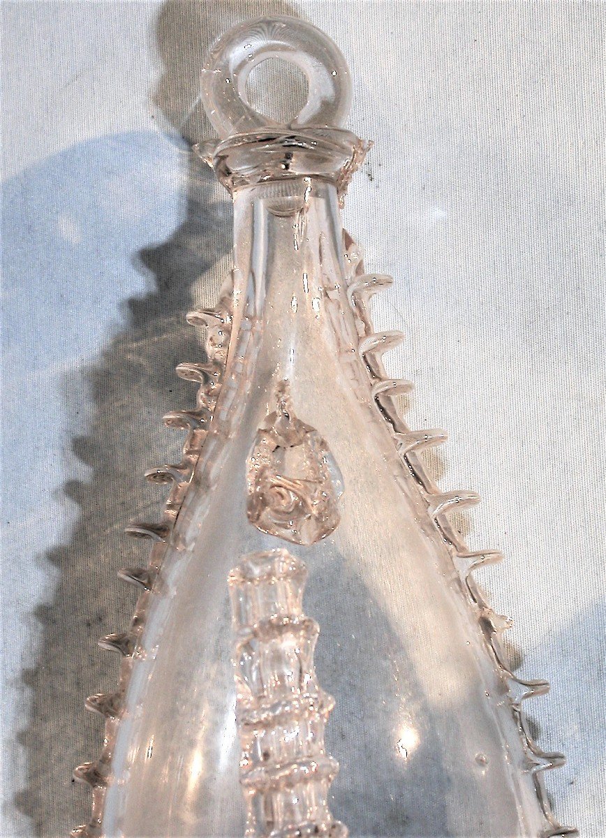 Applied Glass Water Barometer, XVIII Th Century-photo-2