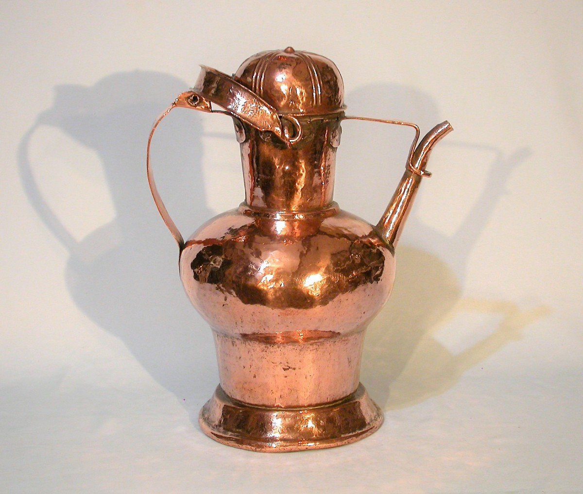 Large Copper Jug - South Of France, 18th Century-photo-1