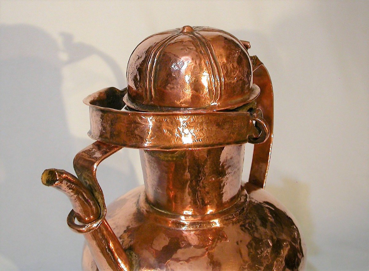 Large Copper Jug - South Of France, 18th Century-photo-2