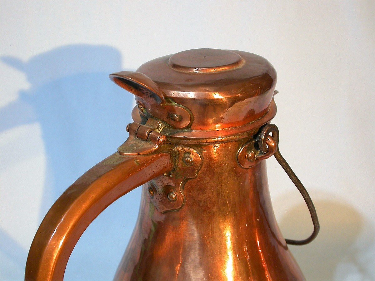 Large Coquemar In Copper, 18th Century-photo-1