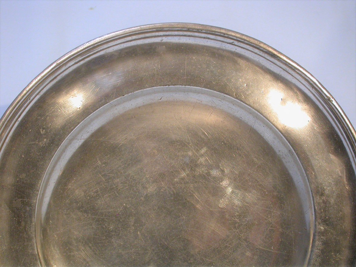 Pewter Dish (tin) - Avignon And Uzes, Circa 1700-photo-1