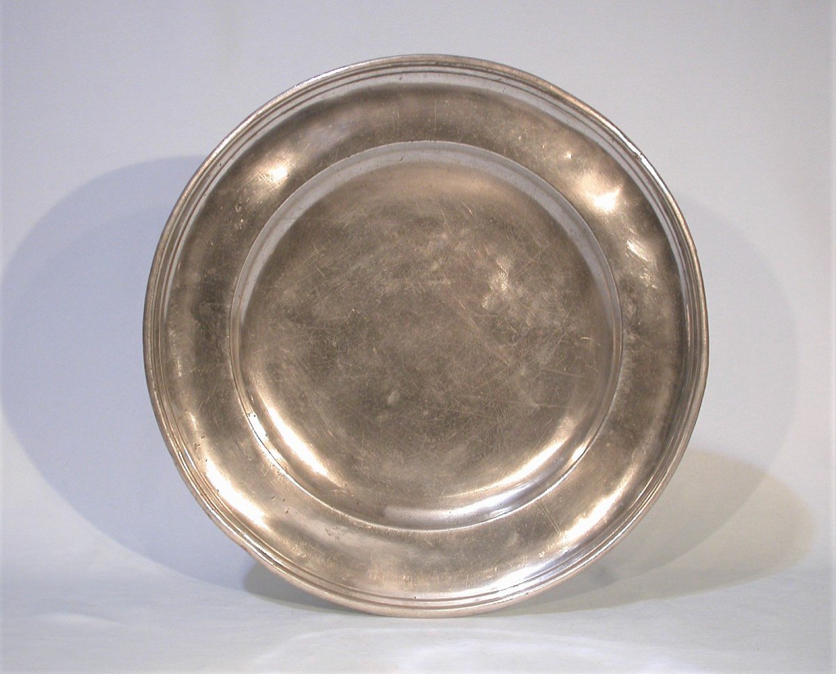 Pewter Dish (tin) - Avignon And Uzes, Circa 1700-photo-6