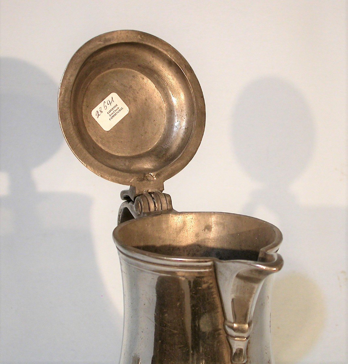 Pewter Wine Pitcher (tin) - Lille, Early 19th Century-photo-4