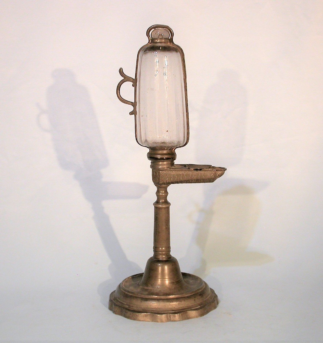 Pewter Oil Clock In And Glass - Languedoc (?), 18th Century