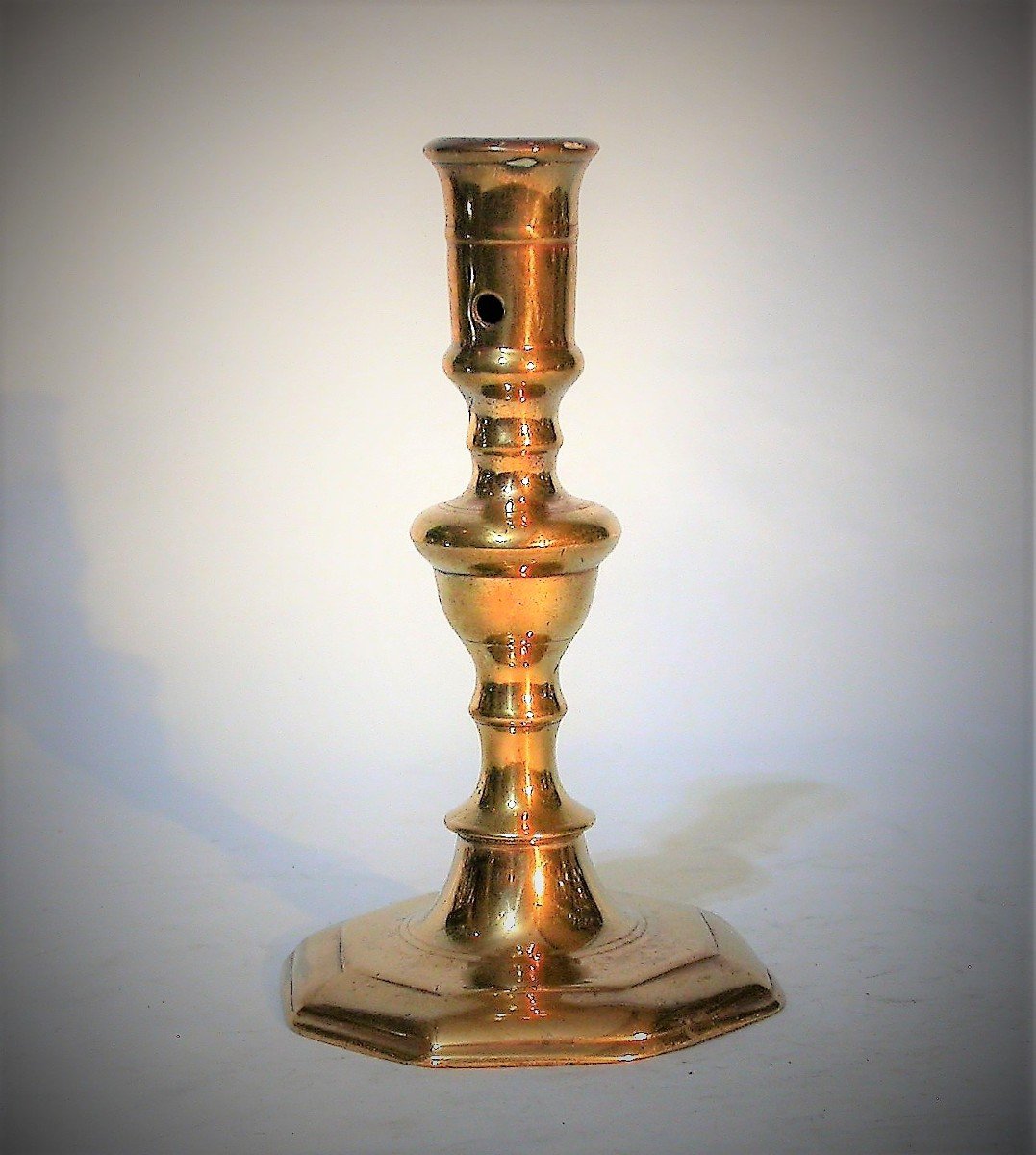 Brass Torch - France Or England, Circa 1700-photo-6