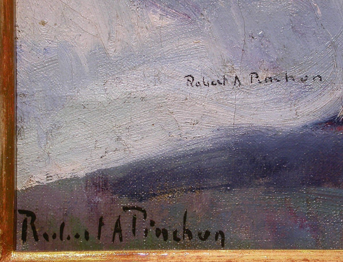 TABLEAU - HUILE SUR TOILE - ROBERT ANTOINE PINCHON-photo-2