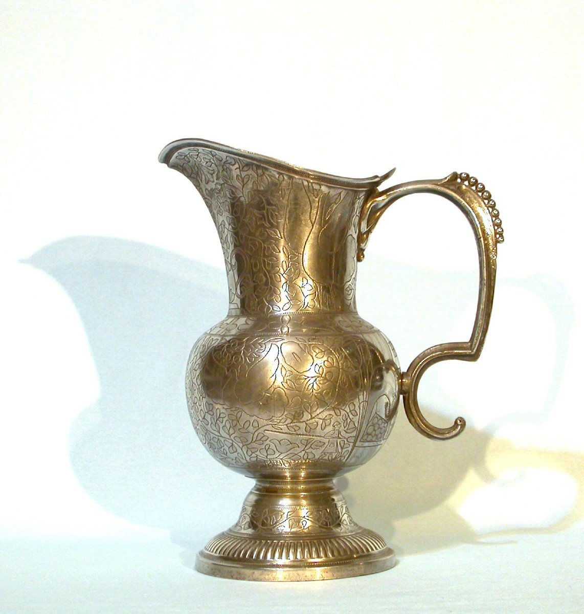 Beautiful Pewter Ewer - Paris, 18th Century-photo-6