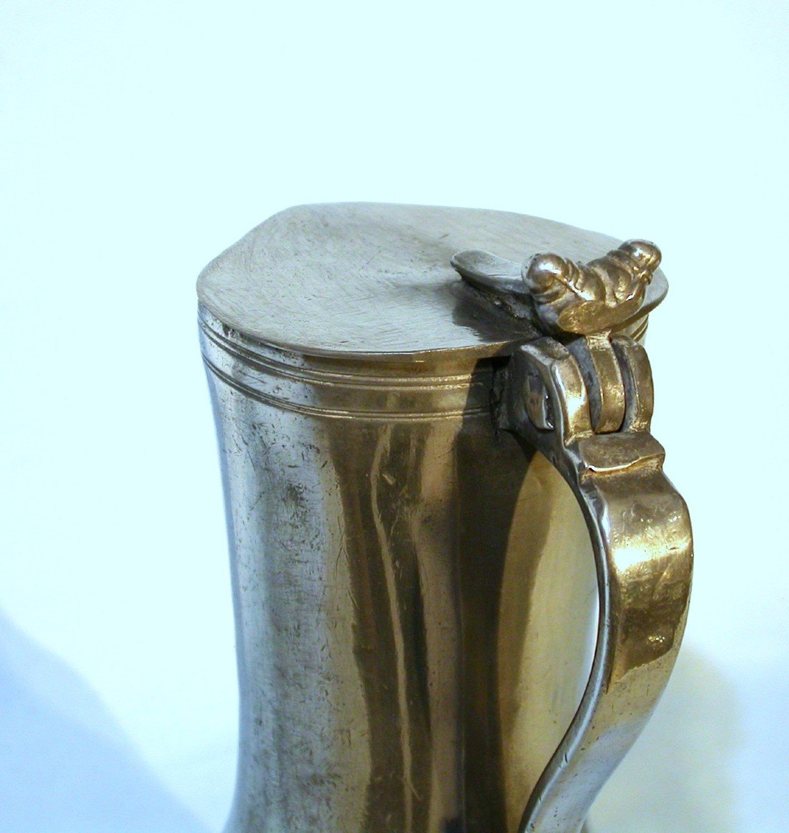 Very Rare Pewter Pitcher  - Vitry-le-francois, Circa 1700-photo-4
