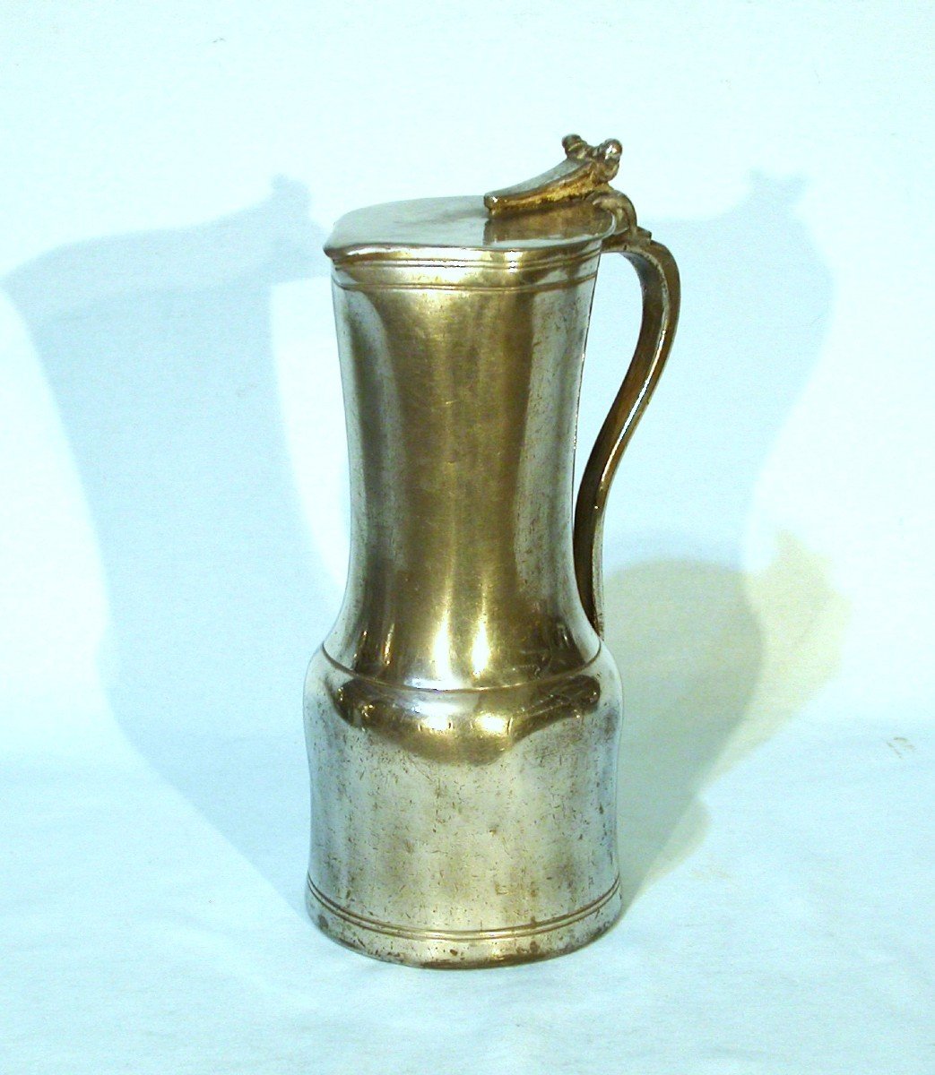 Very Rare Pewter Pitcher  - Vitry-le-francois, Circa 1700-photo-4