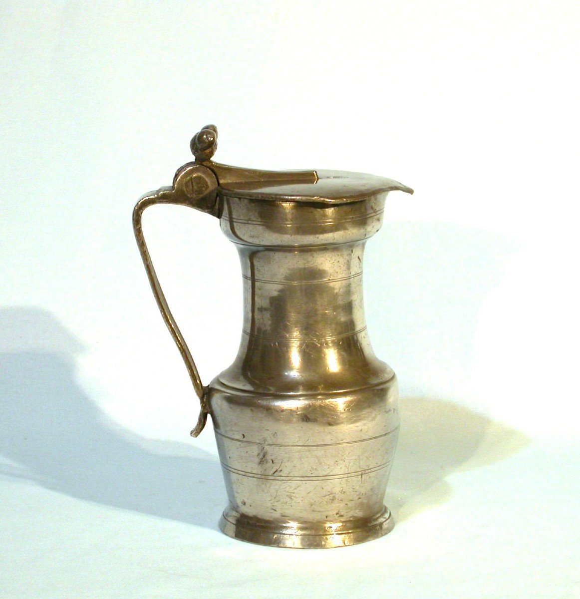 Rare Pewter Wine Pitcher - Beaucaire, 18th Century-photo-2