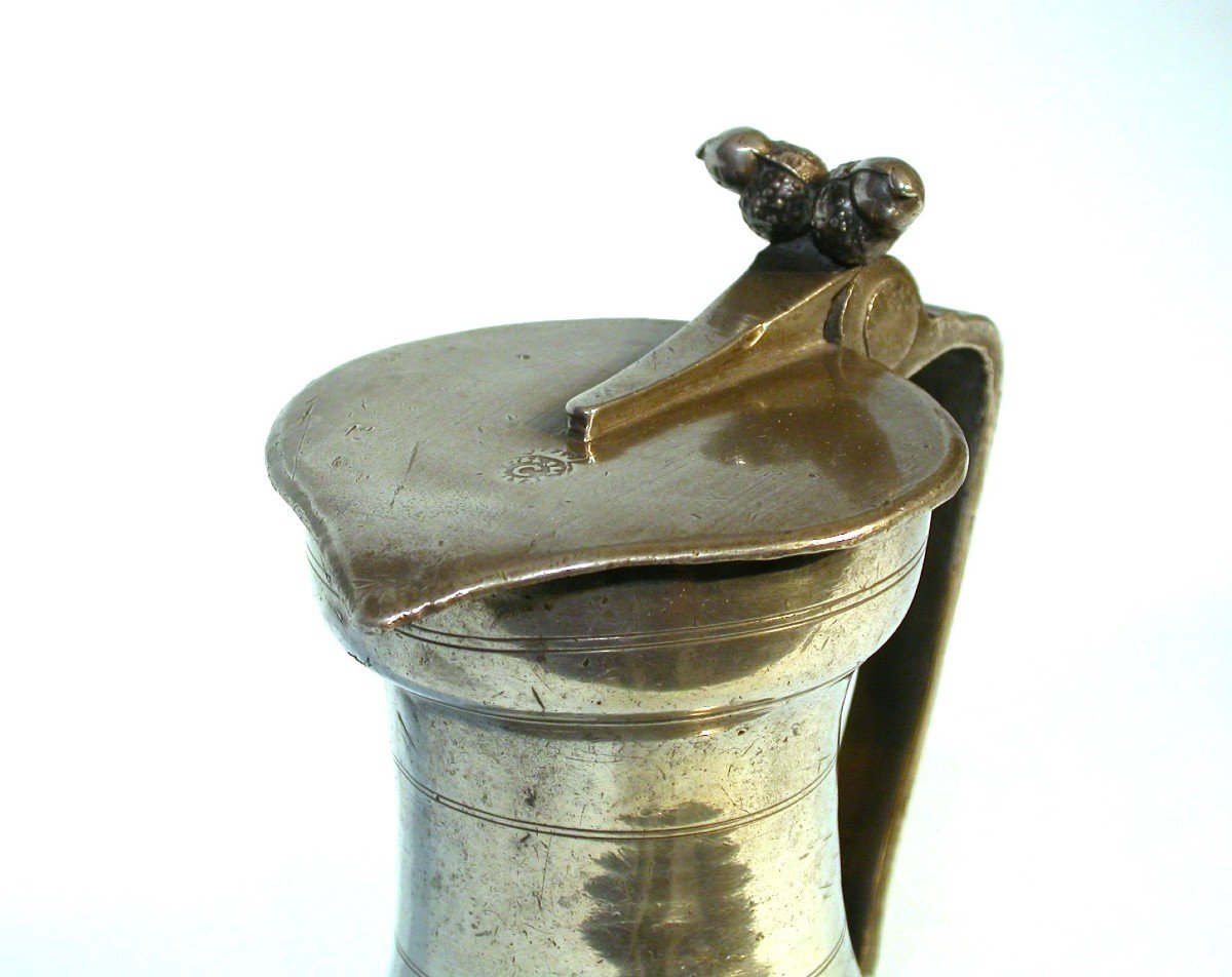 Rare Pewter Wine Pitcher - Beaucaire, 18th Century-photo-3