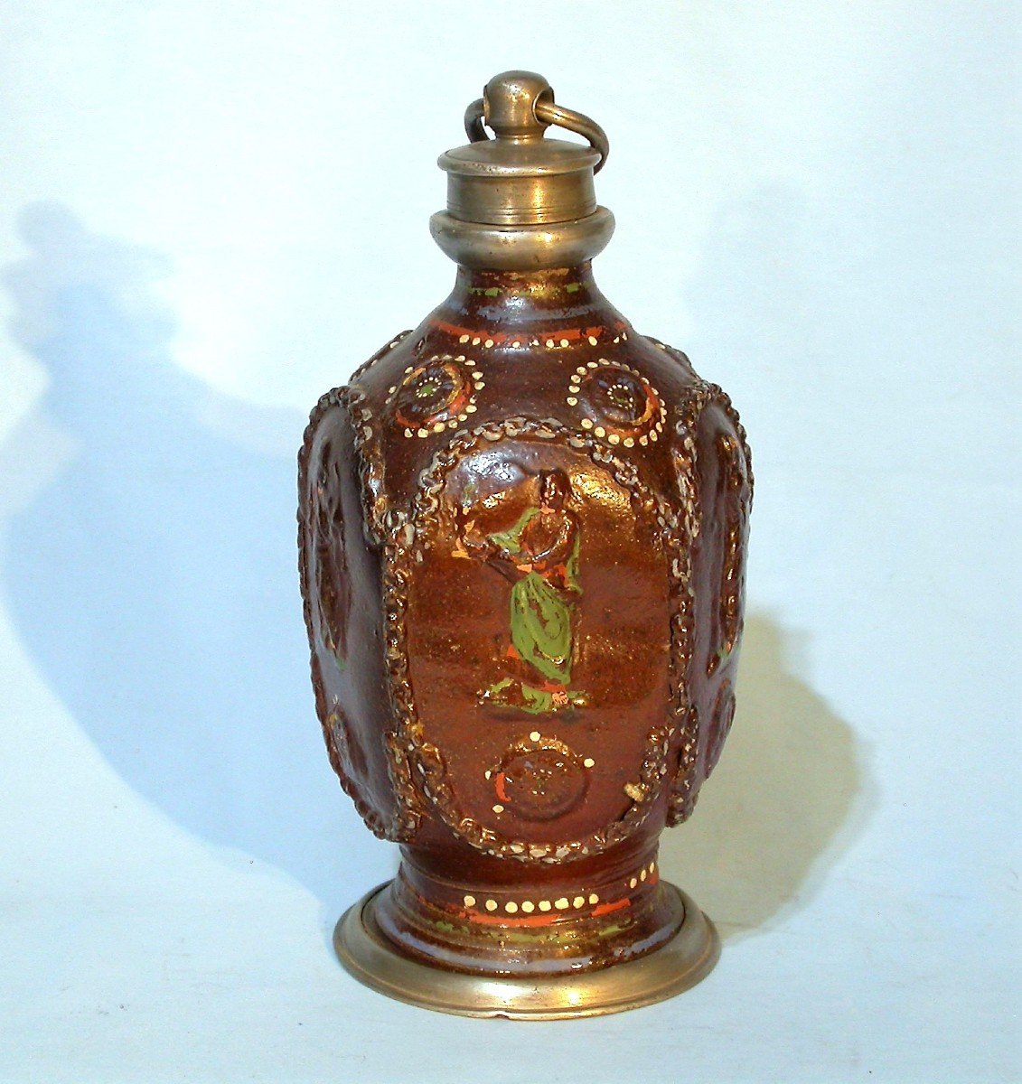 Stoneware Bottle - Creussen (germany) - 17th Century-photo-4
